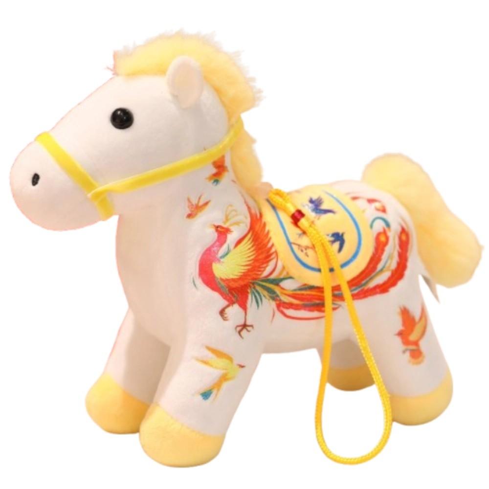 Mascot Dolls Plush Horse Keychain Creative Plush Horse Doll Pendant Year of Horse