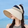 Damen Sommer Reise Strand Atmungsaktiv Pferdeschwanz-freundlich UPF50+ Sonnenschutz UV-Schutz Visier Kappe