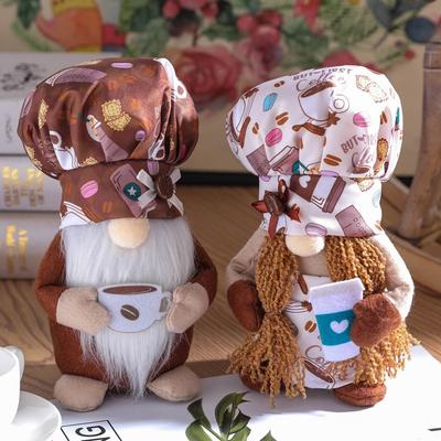 Handmade Rudolph Figure Kitchen Chef Gnomes Tomte Christmas Household Ornaments