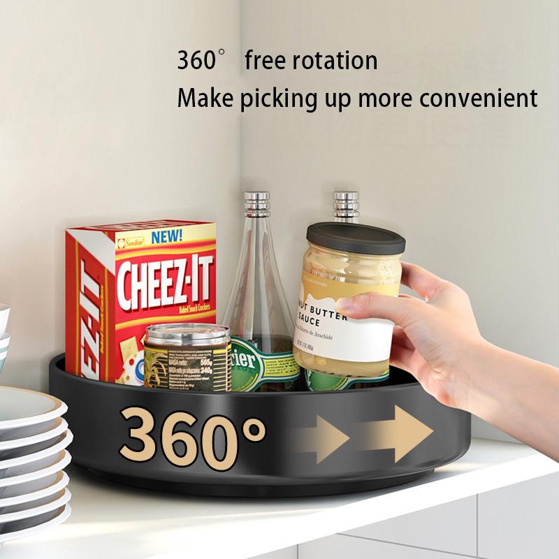 Scatola Porta Spezie Rotante a 360° per Frigorifero da Cucina Scaffale Artefatto Scaffale Spezie Scatola Organizzatrice per Gioielli