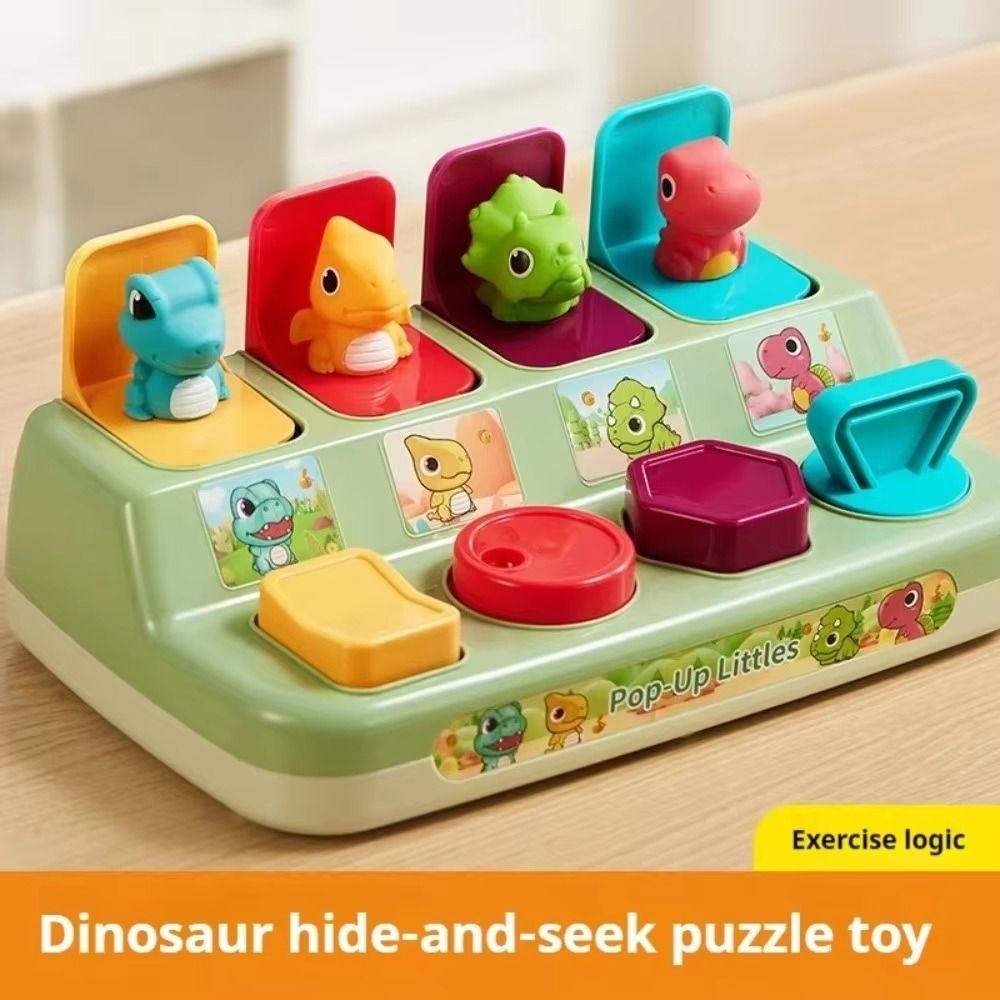 Montessori Interactive Animal Toy Box Cartoon Animals Activity Pop Up Toy  Kids Gifts