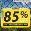 2D Flat, 1pc Metal Sign - Limited Time 85 Off Big Promotion, Durable Aluminium Material, No Electricity Needed for Indoor/Outdoor Retail Store Event