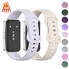 Diamond Patterned Butterfly Buckle Silicone Waterproof Strap Suitable for Huawei Wristband 11/11 Pro 10 9 8 For HUAWEI Band