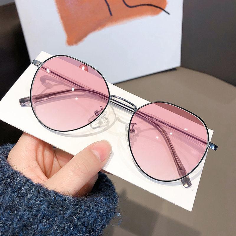 Ultralight Korean-Style Prescription Glasses for Women - Anti-Blue Light, Trendy & Protective Myopia Discoloration Lenses