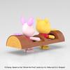 Aoshima Bunka Kyozai Rakupla Tocotoko No. DP-15 Winnie the Pooh Pooh & Piglet Pre-Colored Plastic Model