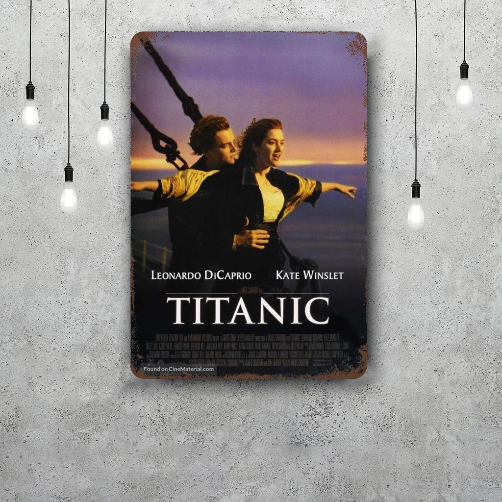 titanic movie Retro Vintage Tin Sign Poster Decorative Plaque Metal Plate Wall Decor