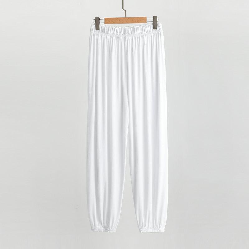 Modal Men's Mosquito-Proof Jogger Pants: Lightweight, Versatile Lantern Style for Sleep, Home, or Outdoor Wear.