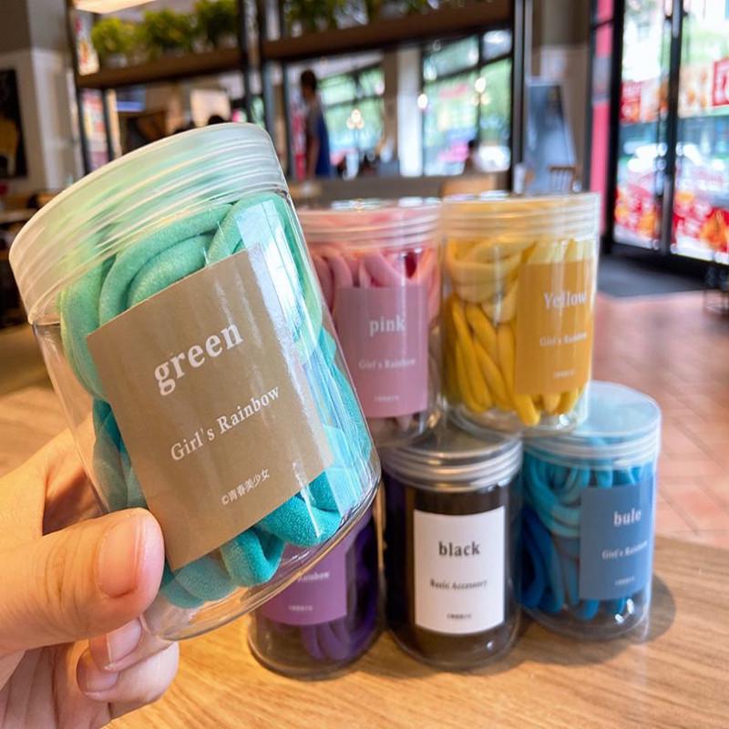 Korean & Japanese Style Colorful High Elasticity Hair Ties - Cute Candy Color Hair Ropes