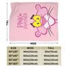 Pinks Panthers Velvet Throw Blanket Blanket for Sofa Couch Lightweight Thin Plush Thin Quilt,