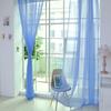 1 Pezzo Tasca per Asta Tenda Arcobaleno Tenda in Garza Monocolore per Soggiorno Voile Trasparente Decorazione Matrimonio Tulle per Finestra Camera da Letto Moderna