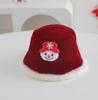 Children's Winter Fisherman Hat: Festive Plush Bucket for New Year and Christmas