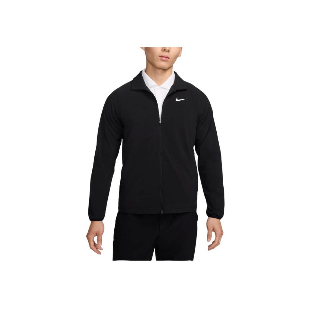 Nike Solid Color Zip Collar Long Sleeve Waterproof Jacket Men Jackets Black FQ0462-010