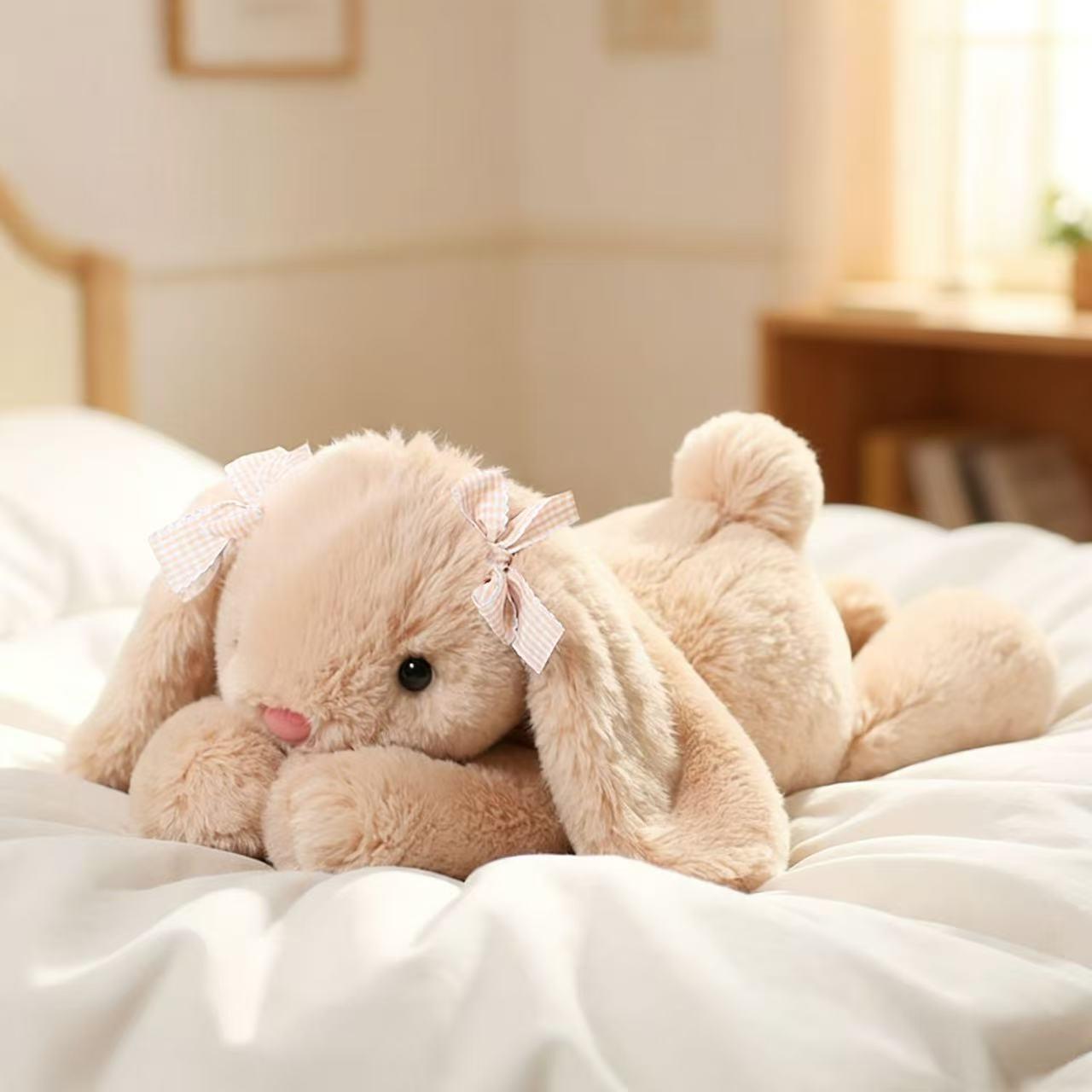 Jimny Droopy-Eared Rabbit Plush: Children s Comfort Sleep Pillow & Birthday Gift. 35cm (with Granules)