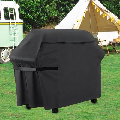 Heavy-Duty BBQ Grill Cover with Fastener Tapes Waterproof UV Resistant All-Weather Protection Gas Grill Cover Protector