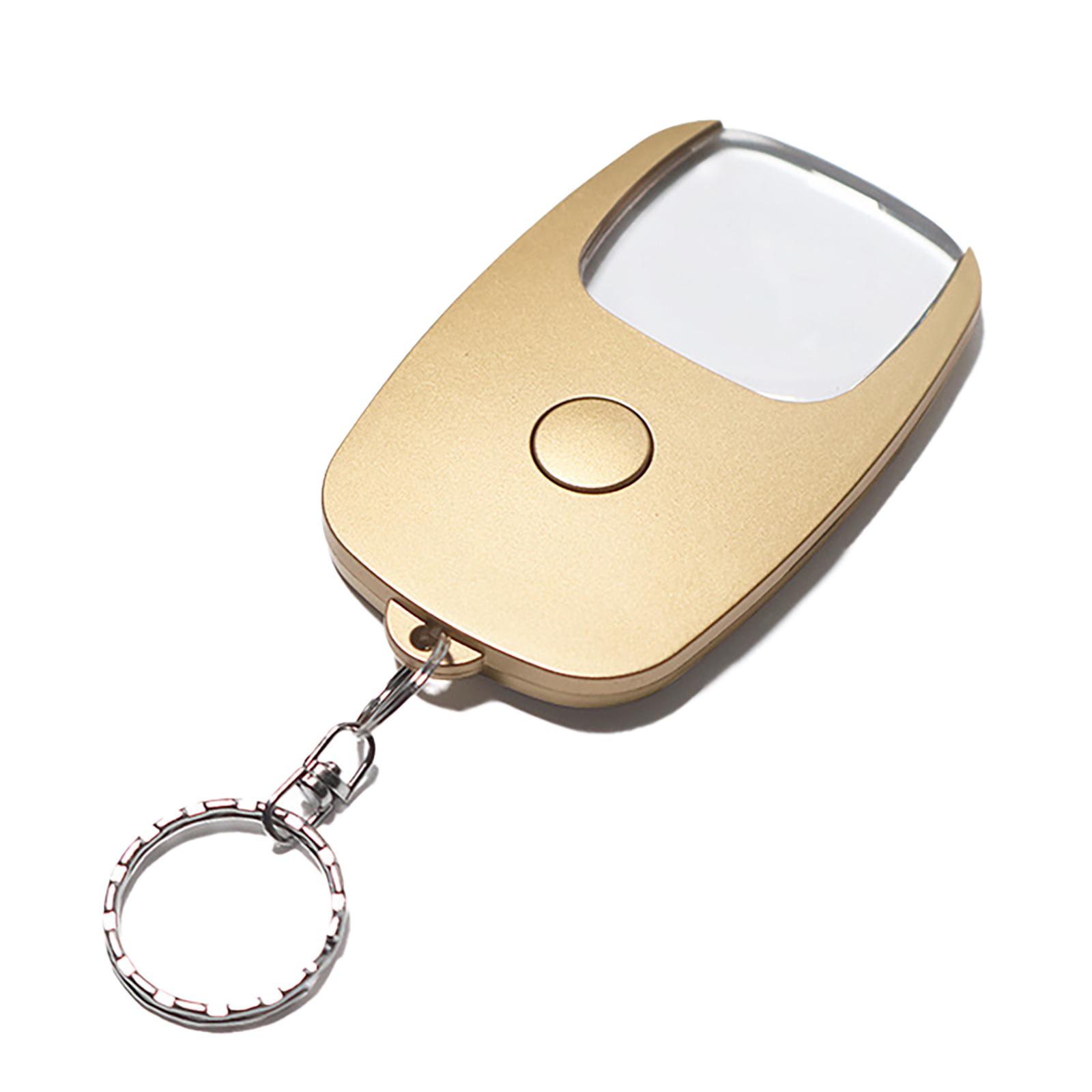 

5-кратна лупа зі збільшувальним склом USB, перезаряджувана ручна лупа для очей, брелок-лупа зі світлодіодним підсвічуванням для читання газет золотий