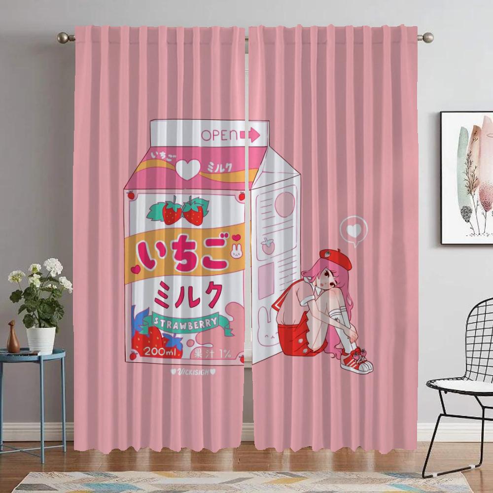 Milch Moderne Wohnzimmer Vorhänge für Kamera Küchenvorhänge 2 Stück Tüll für Schlafzimmer Jalousien Fenster Vorhang Raumteiler Verdunkelung