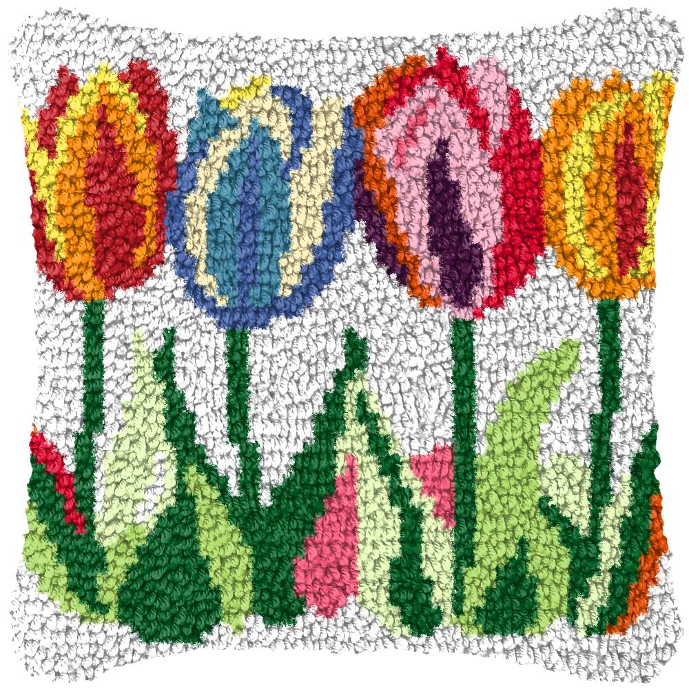3d Segment Embroidery Pillow Wool Handcraft Diy Latch Hook Rug Kits Bee Sunflower Series Carpet Embroidery Materials Supplies