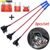 12V Small Medium Car Fuse Add-a-circuit TAP Adapter Holder Micro/Mini/Standard 10A Blade Fuses For Toyota VW Hyundai KIA Renault Fuses4
