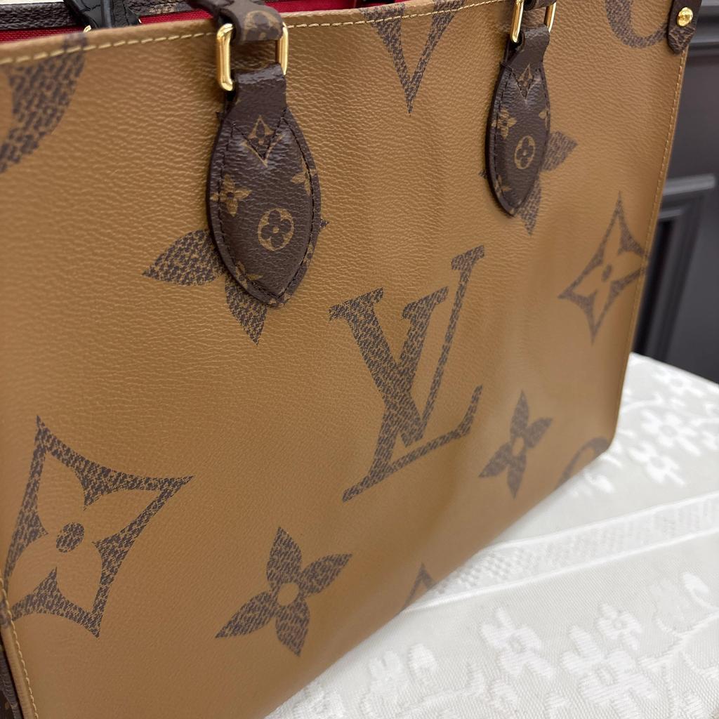 [Pre-Owned] Louis Vuitton Onthego MM 'Brown Giant Monogram/Brown Monogram Reverse Canvas' - Very Good #FCPG2