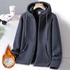 Plus Velvet Dikke Trui Herfst en Winter Casual Losse Outdoor Capuchon Koppel Lamsvacht Jas