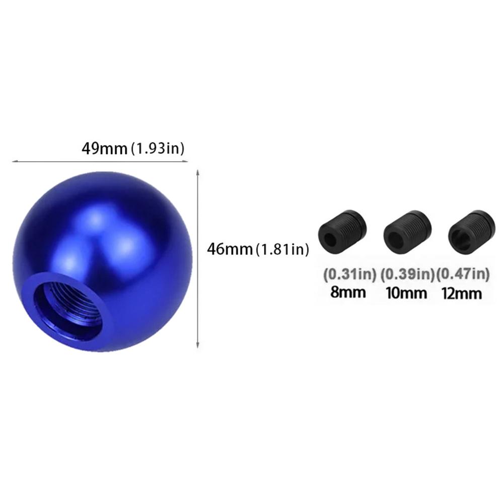 Aluminum Alloy Car Gear Shift Knob Ball Shape Modification Round Ball Multi-Color Gearshift Knob Shifter Lever Cover