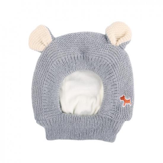 Pet Hats Knitted Hat Dog Warm Earmuffs Pet Ears Covers Warm Windproof Dog C L