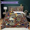 Snow Leopard Animal Pattern Bedding uilt Set uilt Cover Pillowcase Home Decoration Birthday Gift (1 * duvet cover + 2 * pillowcase  without core)111