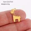 1Pc Stainless Steel Horse/Sheep/Giraffe Charms Cute Elephant Animal Pendant Diy Jewelry Making Accessory For Necklace Bracelet