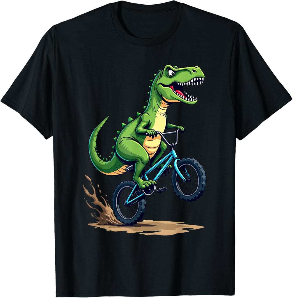Funny Trex Mountain Bikes Gift Unisex Women Cool Bicycle Rider TShirt Graphic T Shirts Women Clothing Tops Ropa Mujer