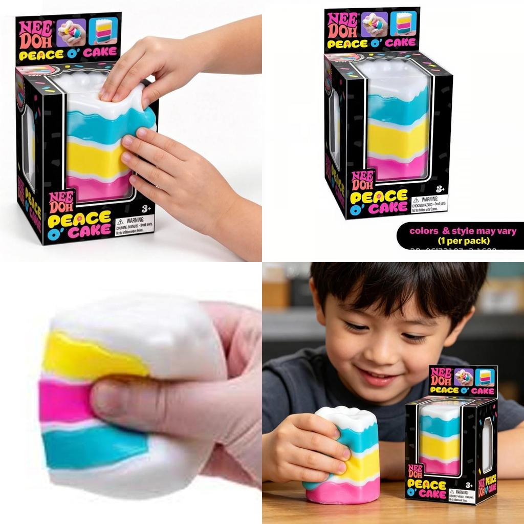 Stress Relief Toy With Cake Shape Silicone Material For Adults And Kids
