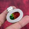 Ammolite Gemstone 925 Solid Sterling Silver Handmade Dainty Jewelry Pendant, Handmade Pendant Gemstone Jewelry For Thanksgiving
