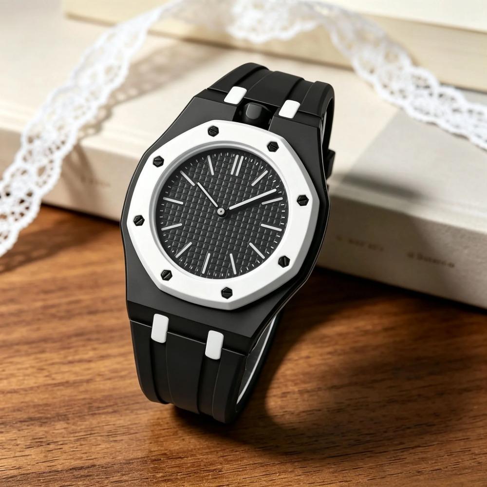 Orologio al Quarzo Unisex con Cinturino Colorato in Silicone per Donna Uomo Moda da Polso