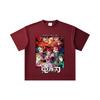 260 GSM Double Yarn 32 Count 100% Cotton Demon Slayer V26 Print Unisex Heavy Cotton T Shirt