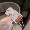 Fashion Cute Hellokitty Diamond Card Bag Phone Case For Samsung Galaxy Z Flip 7 6 5 ZFlip6 ZFlip7 Cover with Hand Strap Denim Ca