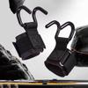 2PCS Weight Lifting Hook Grips With Wrist Wraps Hand-Bar Wrist Strap Gym Fitness Hook Weight Strap Pull-Ups Power Lifting Gloves