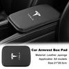 Lederen Auto Armsteun Pad Cover Antislip Bescherming Kussen Accessoires Voor Model S Model X Model Y Model 3 Roadster SpaceX