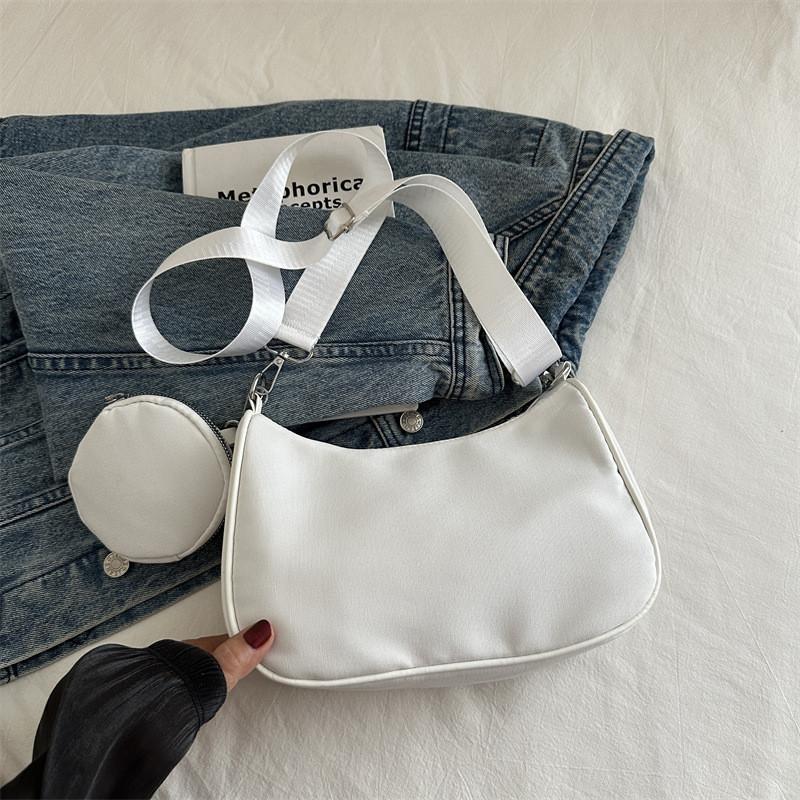 Unique Stylish Black And White Shoulder Bag For Women Perfect For Autumn Fashion