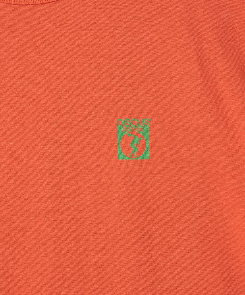 DISCUS ATHLETIC Heavyweight Regular Fit Small Logo T-Shirt Orange