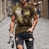 3D Print Horse T-Shirts Unisex Fashion Women's Tee Shirt Large Loose O-Neck T-Shirt Casual Short Sleeve T Shirt Horse Clothes
