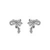 Bow Stud Earrings Smart Girl Earrings New Style Trendy Simple Temperament High-end Earrings