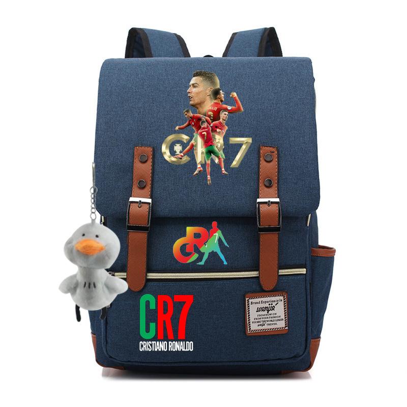 Modischer Anime CR7 Teenager Schüler Schultasche Herren und Damen Freizeit Rucksack