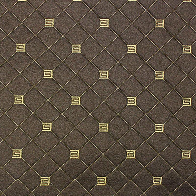 100*148cm Cotton Linen Quilted Fabric Sponge Embroidery Pattern Fabric For Diy Car Interior Seat Cover Upholstery Sofa Material
