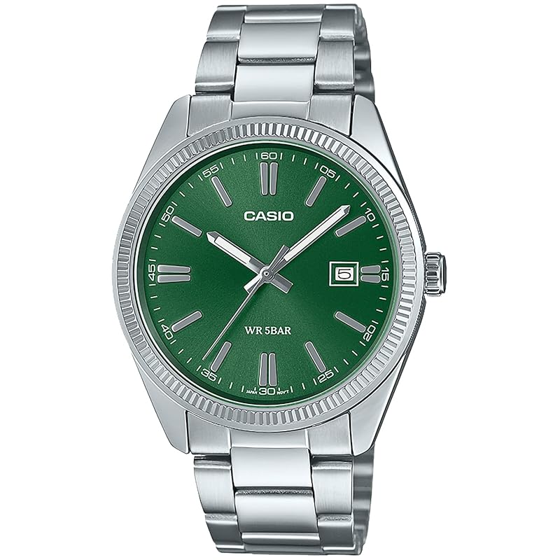

[Casio] watch casio collection [] MTP-1302D-3AJF men s dark green