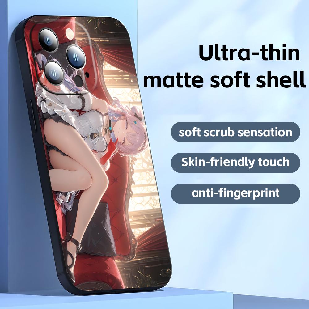 Wuthering Waves Denia Phone Case For iPhone17 16 16e 15 14 13 12 11 Plus Mini Pro Max Soft Black Shockproof Cover