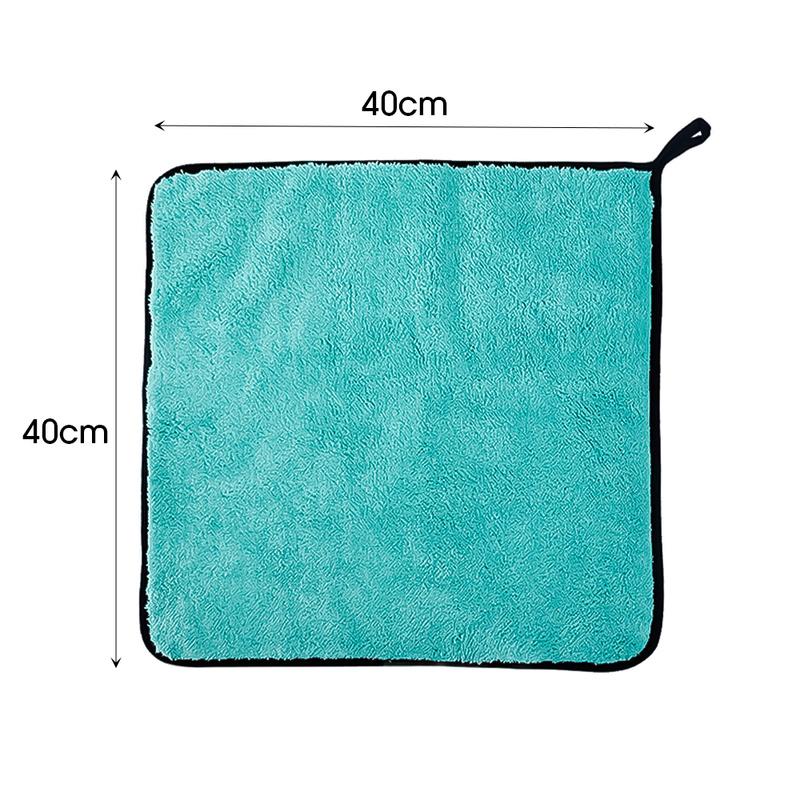 1200GSM Car Thicked Towel Microfiber Cleaning Drying Soft Cloth Water Absorption Double-sided Rag Auto Detailing Washing Towel