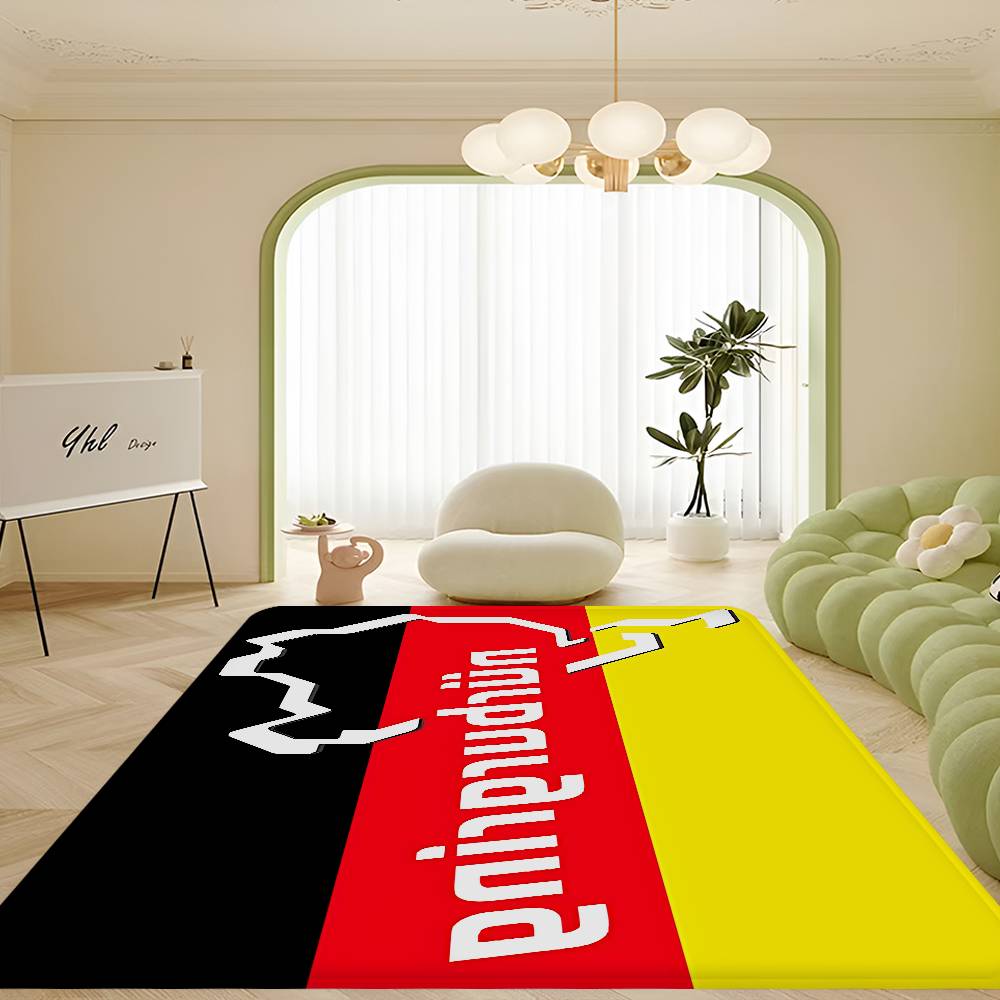N-Nurburgrings Logo Hallway Carpet INS Style Soft Bedroom Floor House Laundry Room Mat Anti-skid Bedside Area Rugs