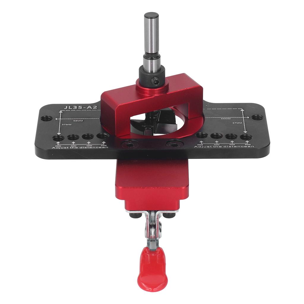 35mm Scharnierbohrlehre Lochstanzer Aluminiumlegierung Scharnierbohrlehre Bohrhilfe Locator für Türschrank