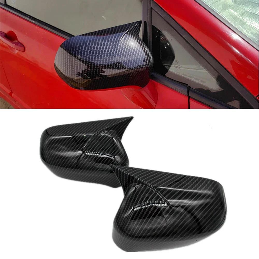 For Honda Civic 8th 2005-2011 Pair Car Rearview Side Mirror Cover Wing Cap Sticker Door Rear View Case Trim Accessories Decor