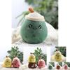 Adorable Plush Apple Fruit Milk Tea Cup Keychain Soft Short Plush Toy Gift
