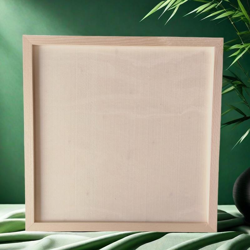 Handmade Solid Wood Clay Picture Frame for Creative Kindergarten DIY Projects
